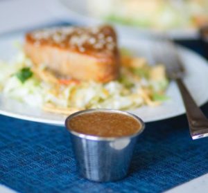 Ahi Tuna Salad with Green Tea Dressing