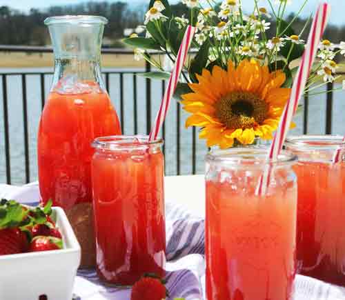 Southern Strawberry Sweet Tea