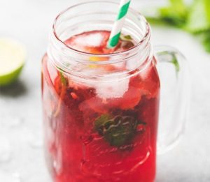 Raspberry Tea Mocktail