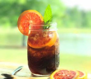 Whiskey, Blood Orange, Cold Brew Cocktail