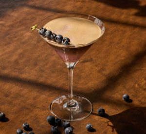 Blueberry Cold Brew Martini